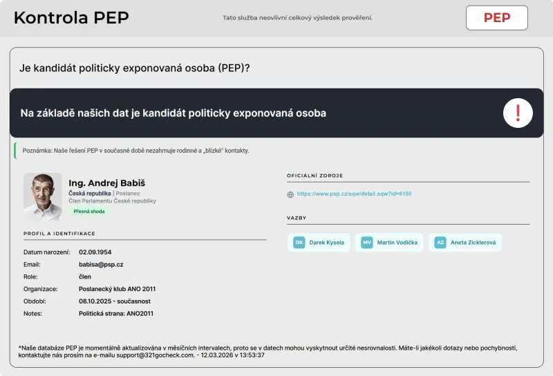Ukázka reportu prověření kandidáta - část 3